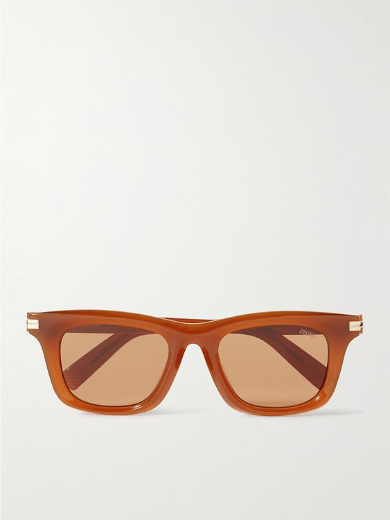 Multicolor d-frame sunglasses from Zegna