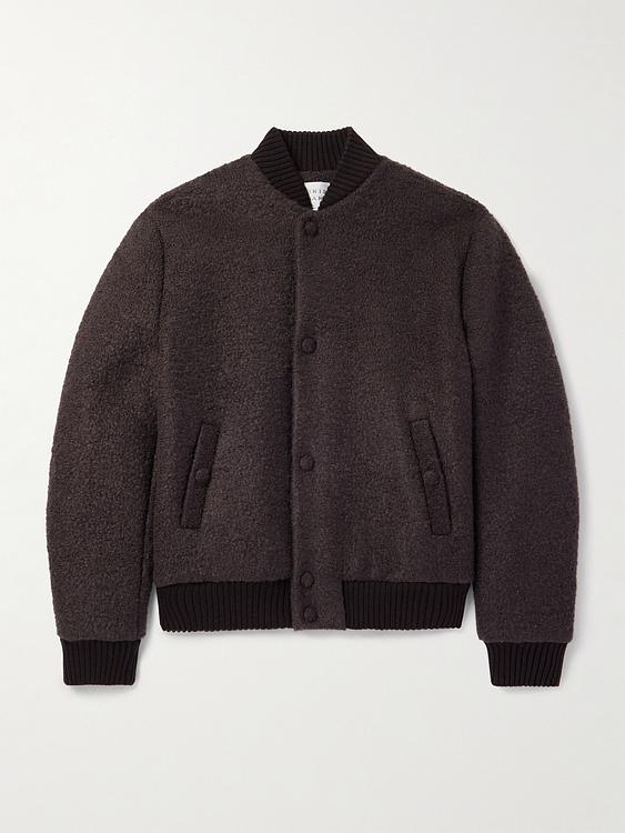 Dark brown bomber jacket from Gabriela Hearst