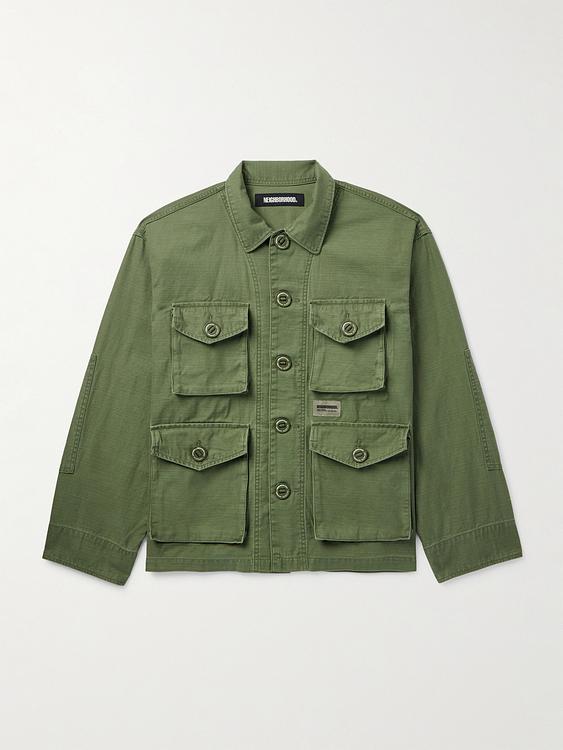 Green overshirt from Neighborhood