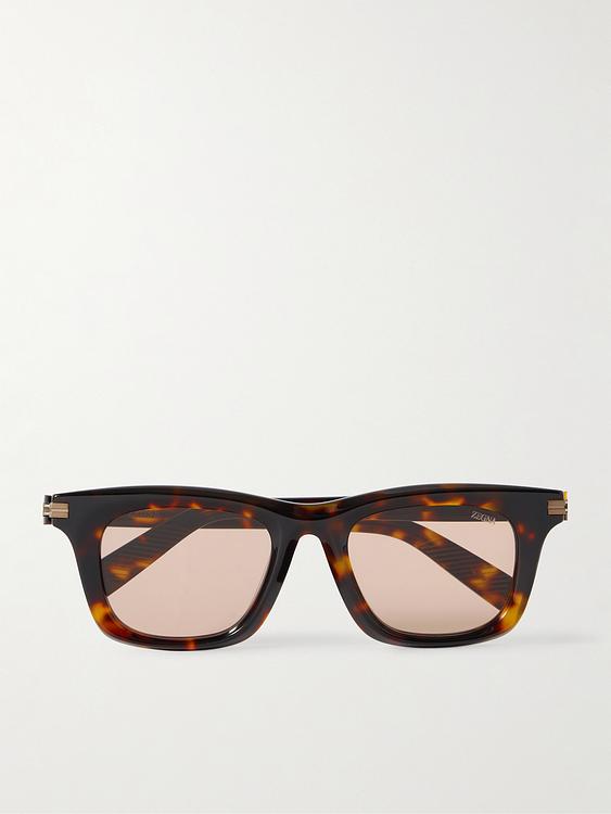 Dark grey d-frame sunglasses from Zegna