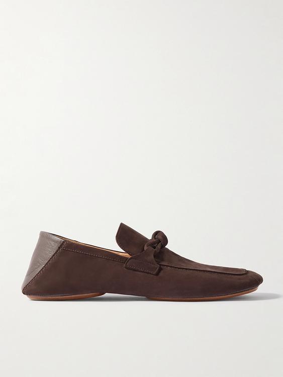 Dark brown loafers from Bottega Veneta