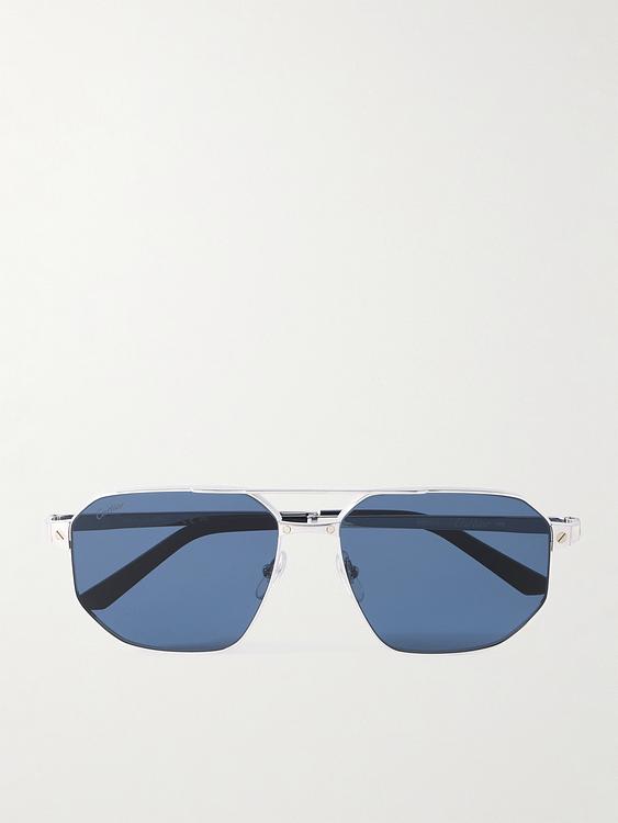 Blue d-frame sunglasses from Cartier Eyewear