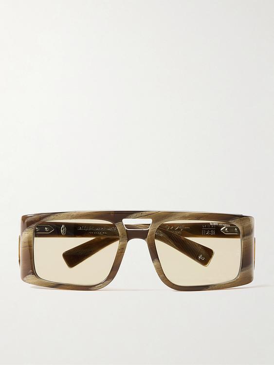 Dark brown d-frame sunglasses from Jacques Marie Mage