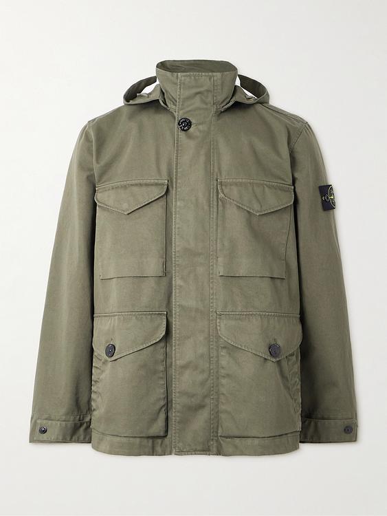 Taupe casual jacket from Stone Island