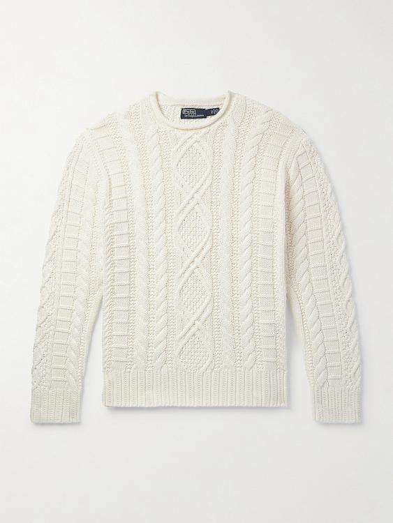 White cashmere sweater from Polo Ralph Lauren