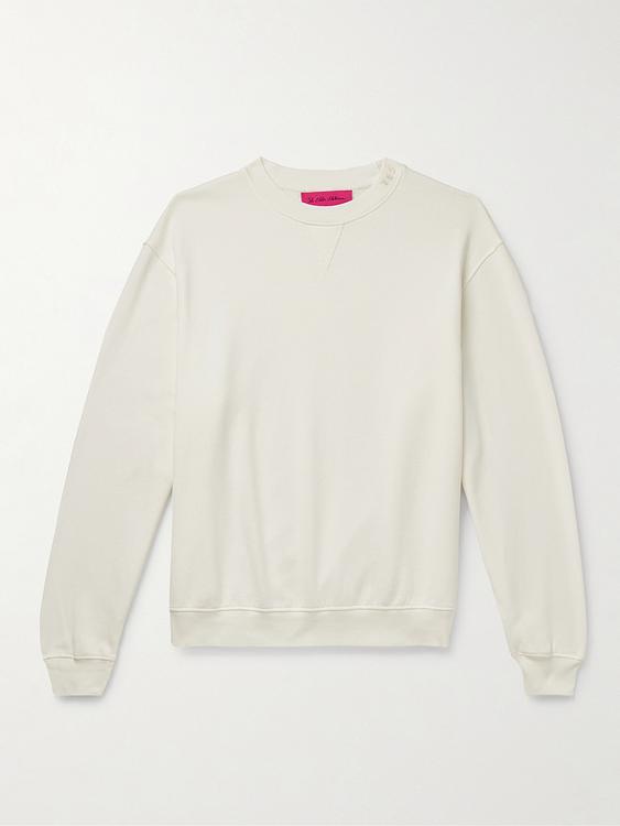 White cashmere sweater from The Elder Statesman