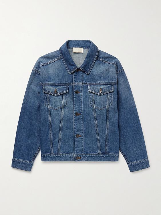 Dark blue denim jacket from The Row