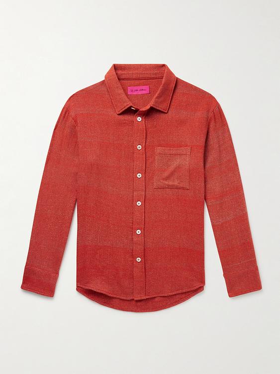 Red overshirt from The Elder Statesman