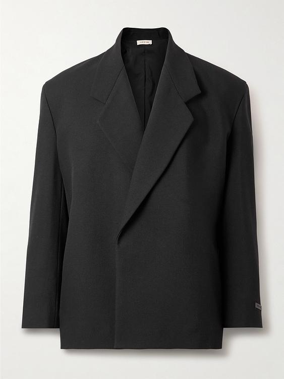 Black double-breasted blazer from Fear Of God
