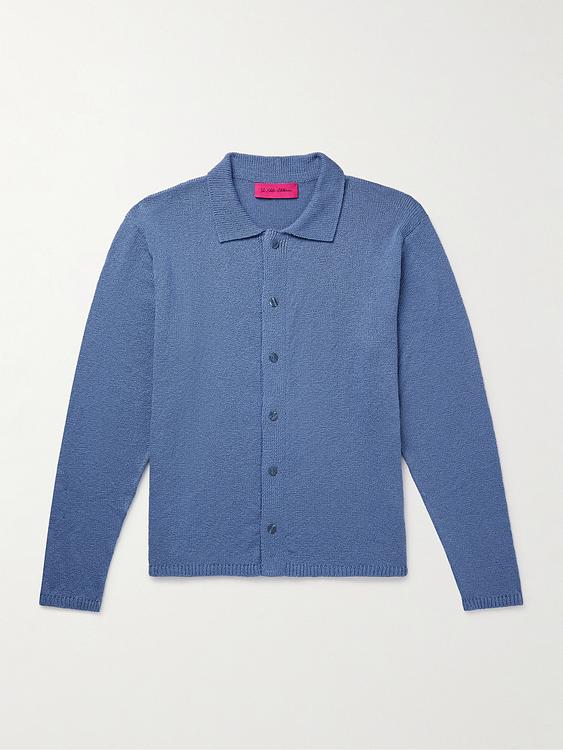Blue cardigan from The Elder Statesman