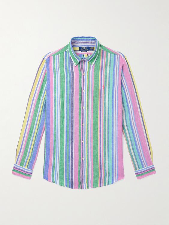 Striped multicolor linen shirt from Polo Ralph Lauren
