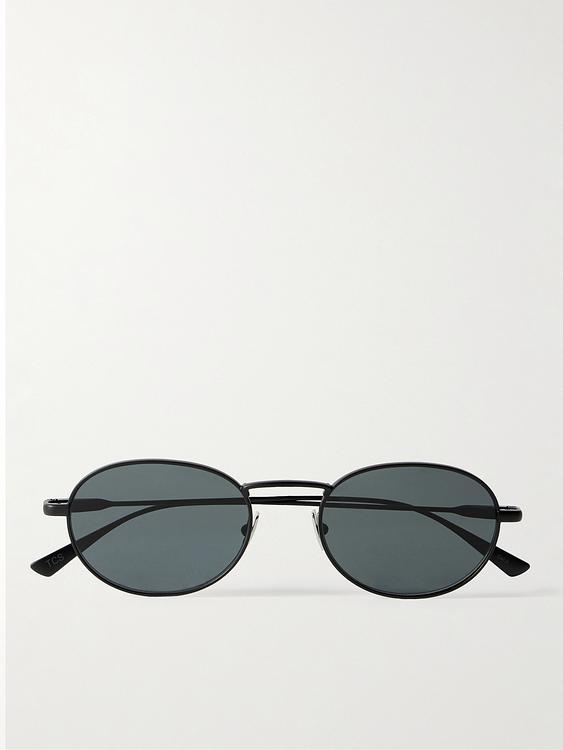 Dark grey d-frame sunglasses from Saint Laurent
