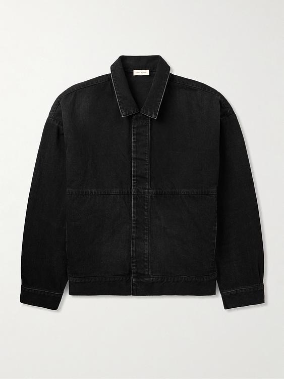 Black denim jacket from Fear Of God