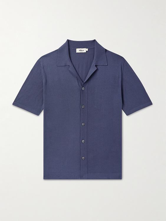Blue short sleeve polo shirt from Altea