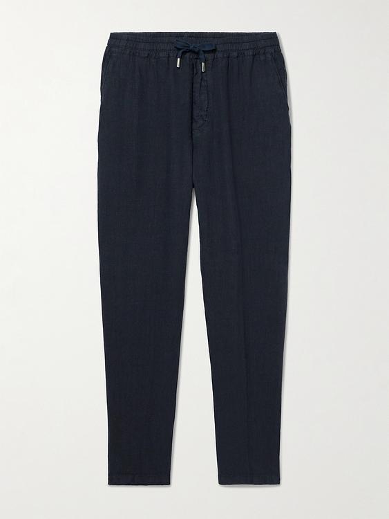 Black linen trousers from Altea