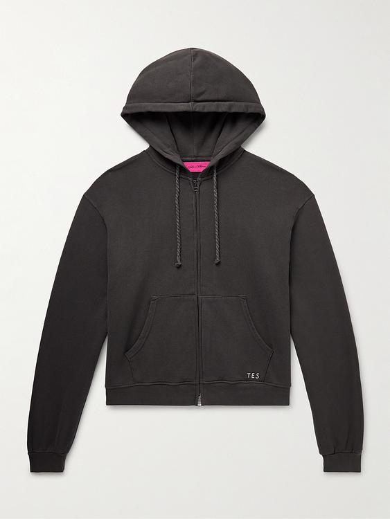 Black hooded sweatshirt from The Elder Statesman