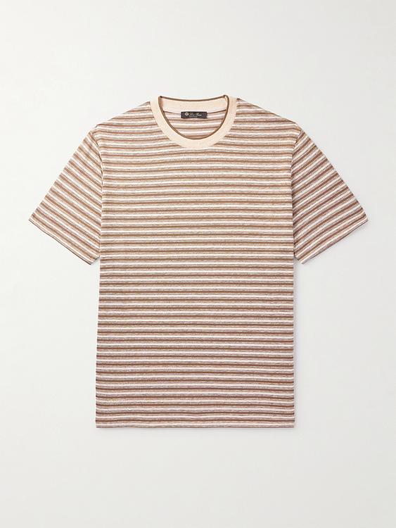 Striped multicolor t-shirt from Loro Piana