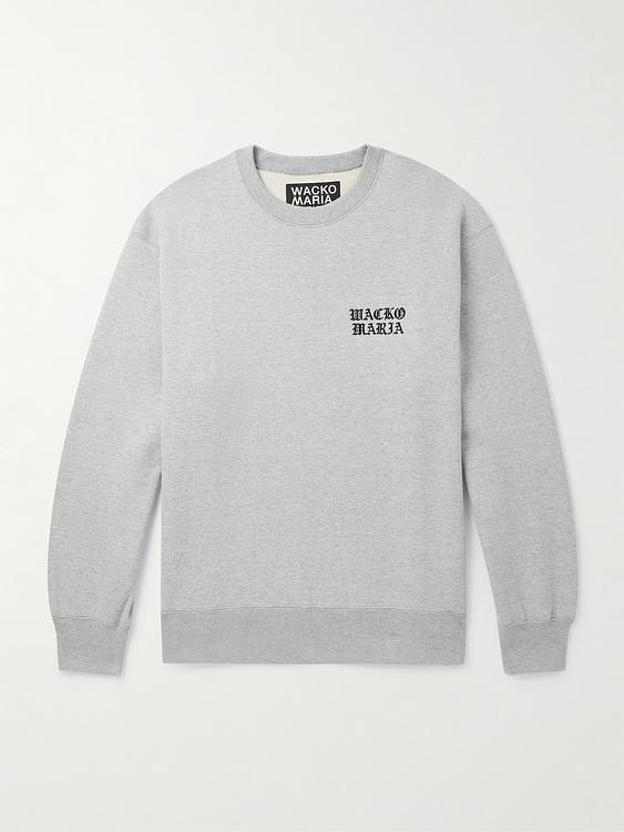 Print grey sweatshirt from Wacko Maria