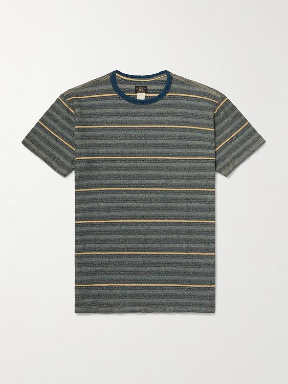 Striped dark grey t-shirt from RRL