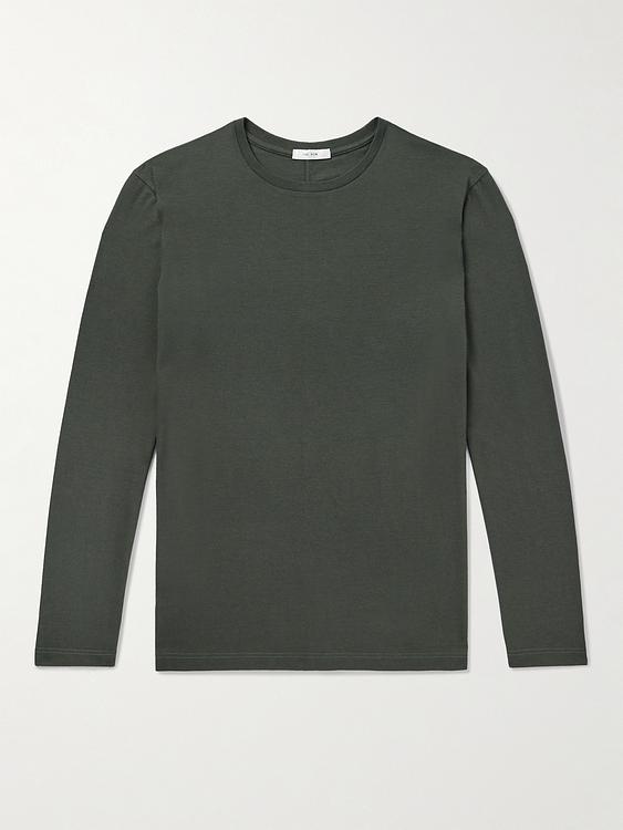 Dark grey long sleeve t-shirt from The Row
