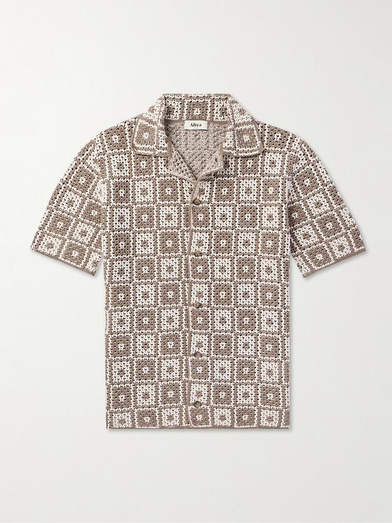 Grey short sleeve shirt from Altea