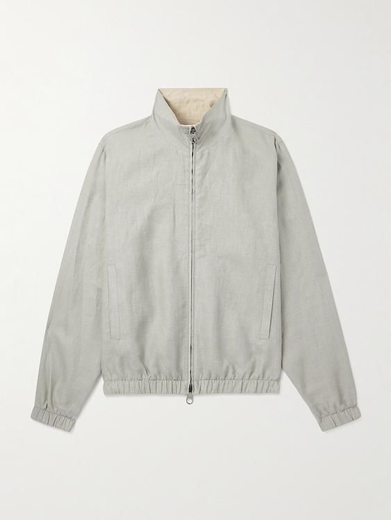 Grey bomber jacket from Loro Piana
