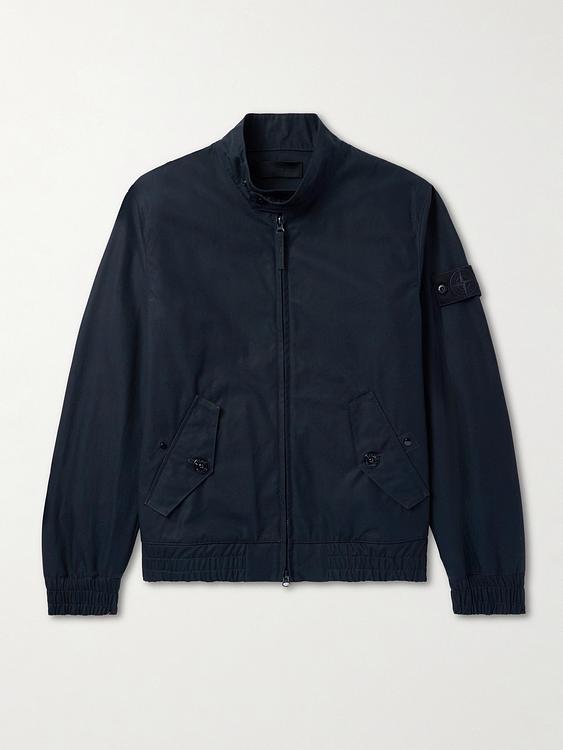 Black bomber jacket from Stone Island