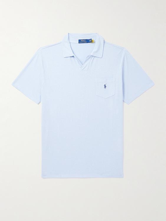 Light blue short sleeve polo shirt from Polo Ralph Lauren