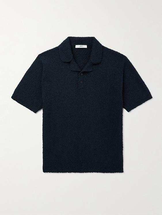 Black short sleeve polo shirt from Mr P.