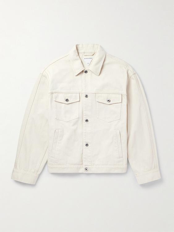 White denim jacket from Bottega Veneta