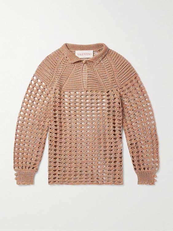 Taupe cashmere sweater from Valentino Garavani