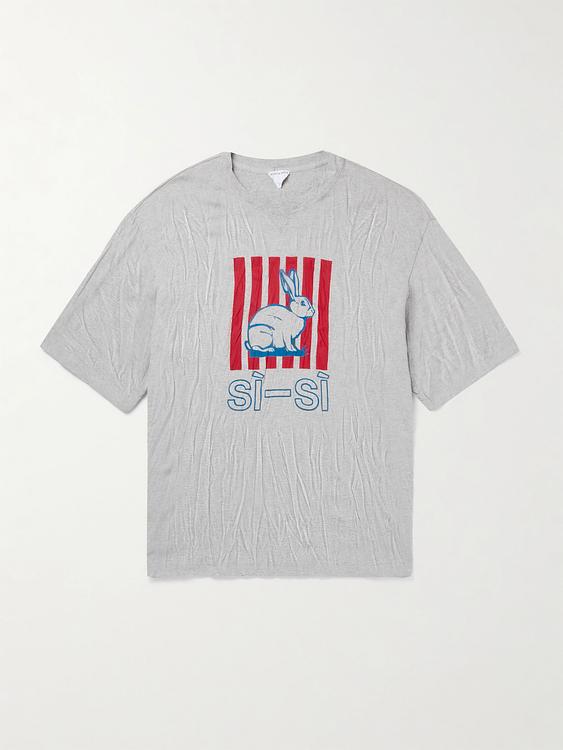 Print grey t-shirt from Bottega Veneta