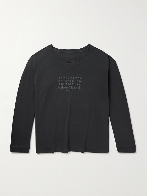 Print dark grey sweatshirt from Maison Margiela