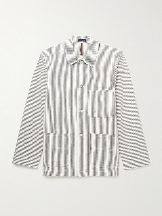 White overshirt from Drake's