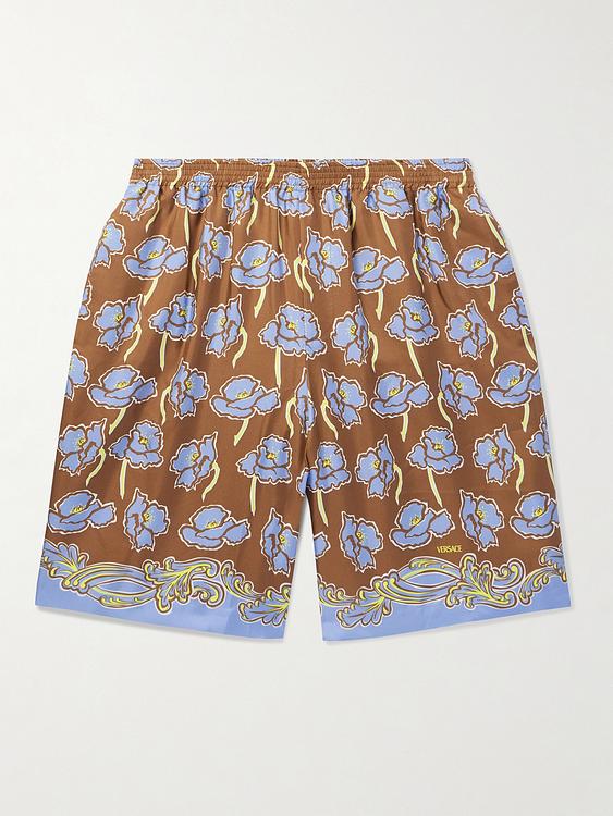 Multicolor swim shorts from Versace
