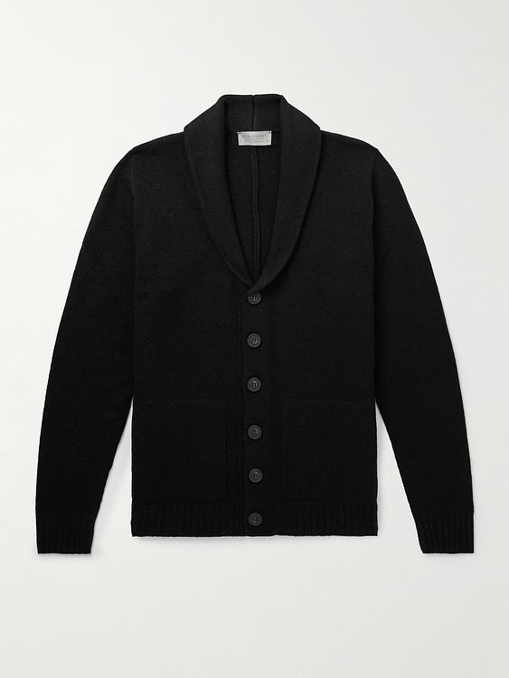 Black cardigan from John Smedley