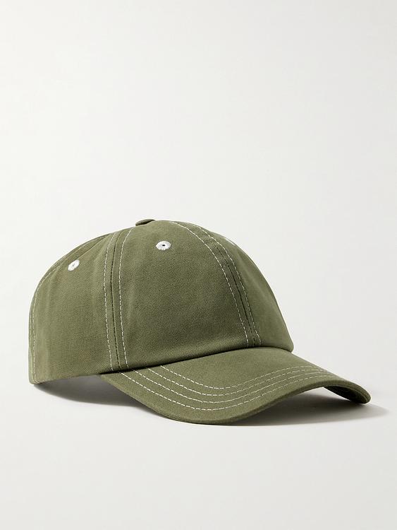 Taupe cap from Drake's
