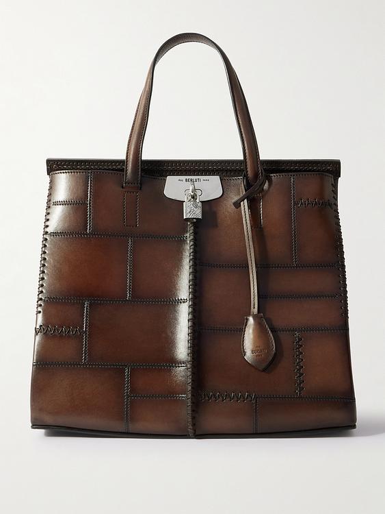 Brown tote bag from Berluti