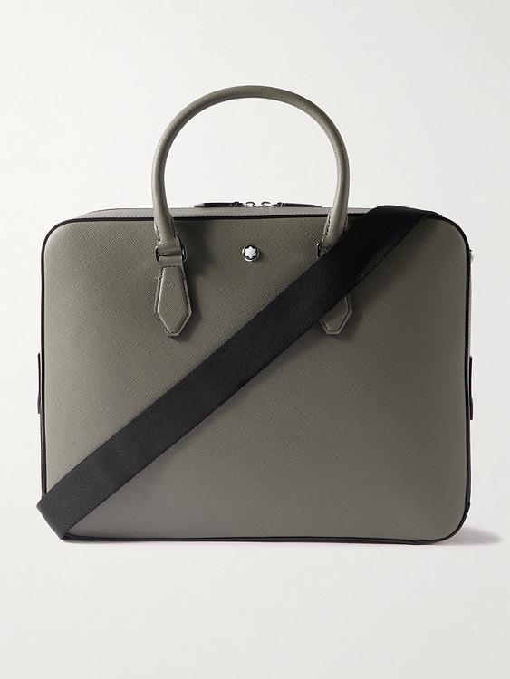 Dark green briefcase from Montblanc