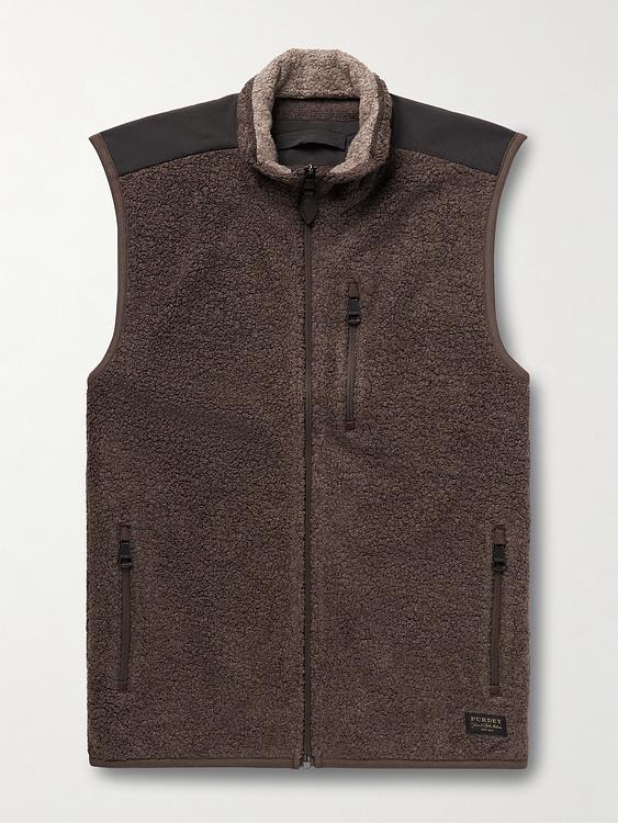Dark brown vest from Purdey