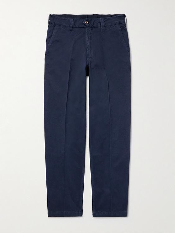 Dark blue chinos from Drake's