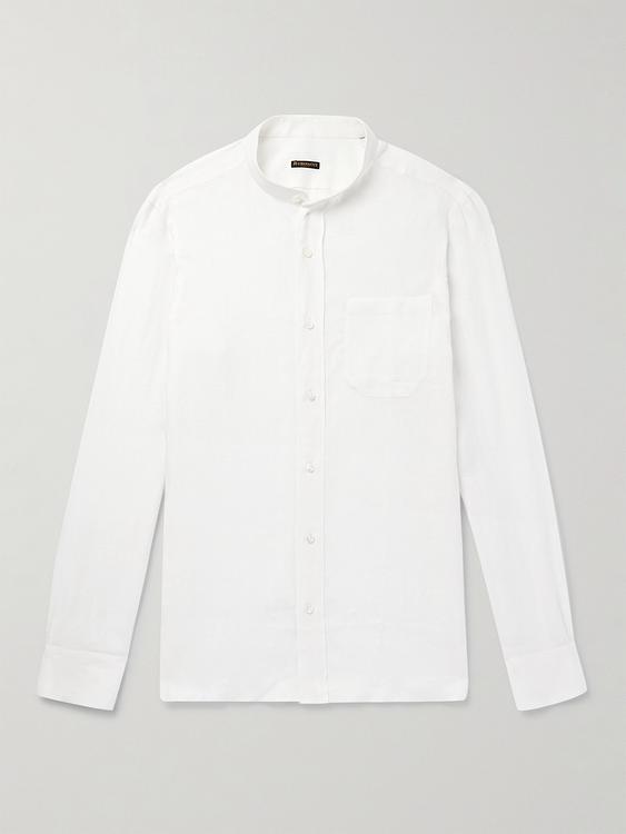 White linen shirt from Rubinacci