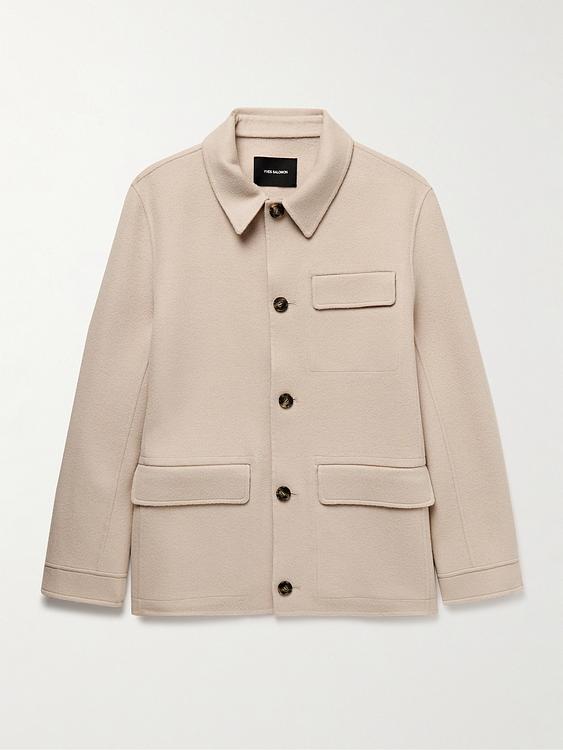 Beige overshirt from Yves Salomon