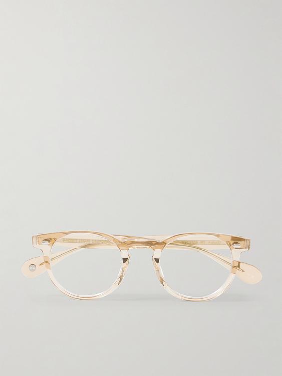 Grey round frame glasses from Garrett Leight California Optical