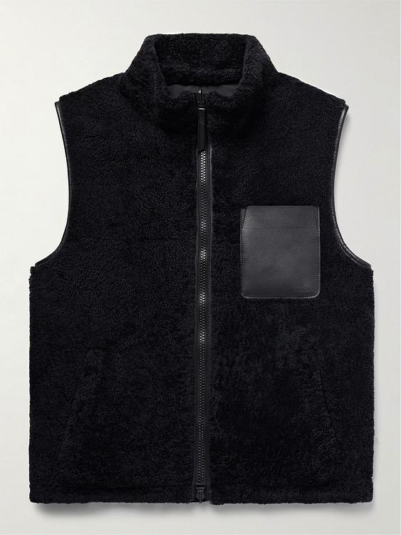 Black vest from Yves Salomon