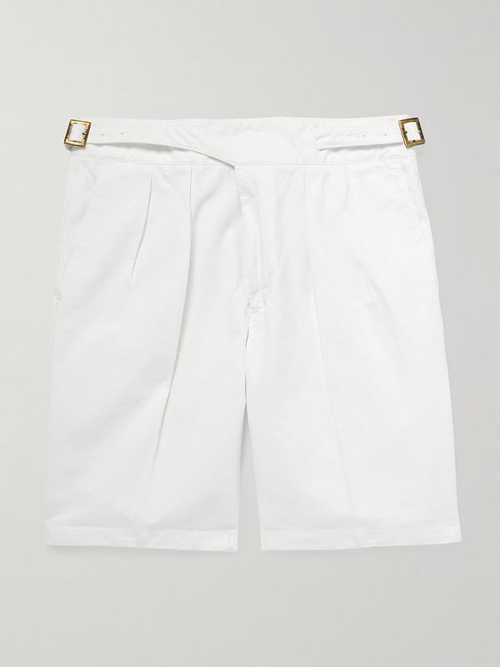 White chino shorts from Rubinacci