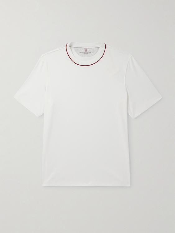 White t-shirt from Brunello Cucinelli