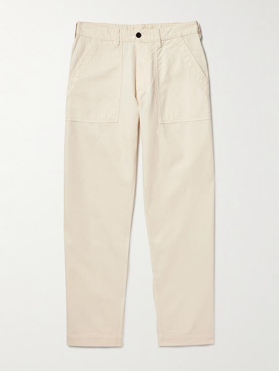 Beige casual trousers from Drake's