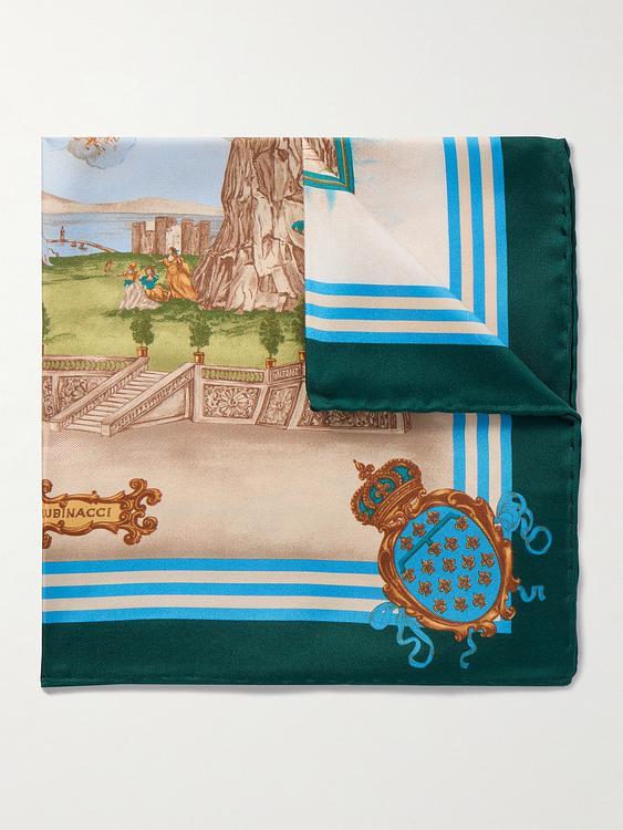 Multicolor pocket square from Rubinacci