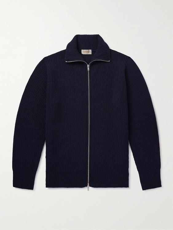 Black full-zip from John Smedley